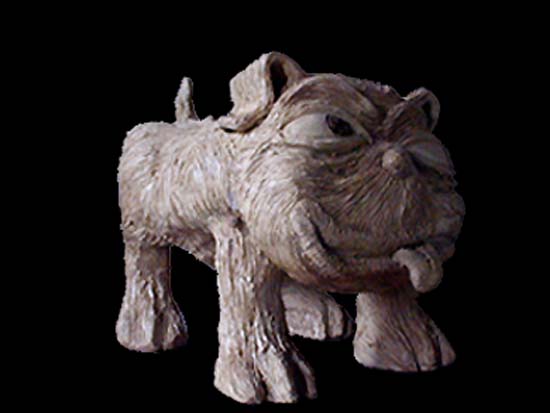 photo sulpture chien