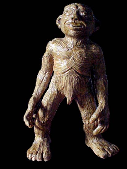 photo sculpture homme-singe